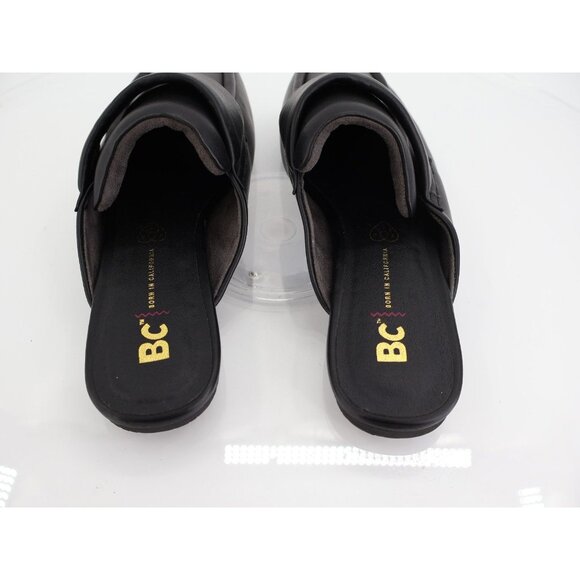BC Footwear Brunch Date Mule Black Vegan Flat Born in California Size 10 - Picture 6 of 9